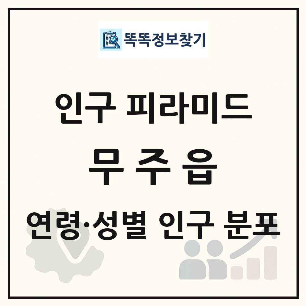 무주읍 인구 피라미드 링크 그림